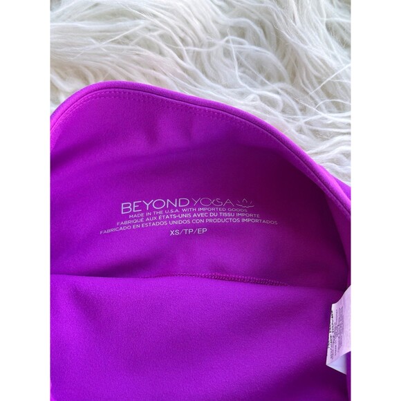 Beyond Yoga Powerbeyond Strive Biker Short Violet Berry Size XS - Picture 10 of 10